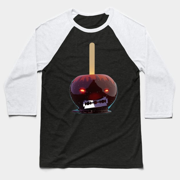 Rotten Candy Apple Baseball T-Shirt by DanielLiamGill